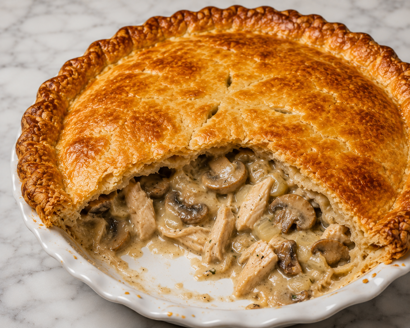 Knights of the Round Chicken Pot Pie